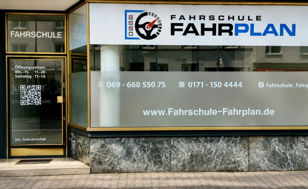 Filiale der Fahrschule FAHRPLAN an der Eschersheimer Landstraße 275 in Frankfurt-Dornbusch